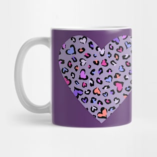 Cheetah Heart - Purple Mug